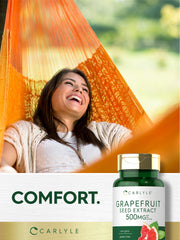 Supplement facts panel for Carlyle Grapefruit Seed Extract