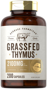 Carlyle Grass Fed Beef Thymus supplement bottle – front view