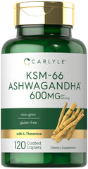 Carlyle KSM-66 Ashwagandha 600mg - 120 Caplets