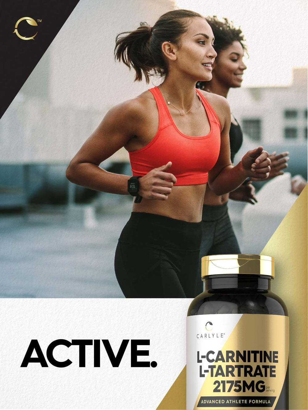Laboratory-tested Carlyle L-Carnitine Tartrate panel for trusted quality.