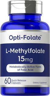 Carlyle L-Methylfolate 15mg bottle – front view
