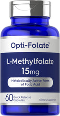 Carlyle L-Methylfolate 15mg bottle – front view