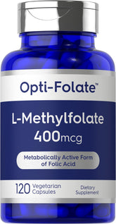 Carlyle L-Methylfolate 400 mcg bottle front view