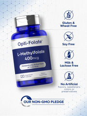 Nutritional information of Carlyle L-Methylfolate 400 mcg