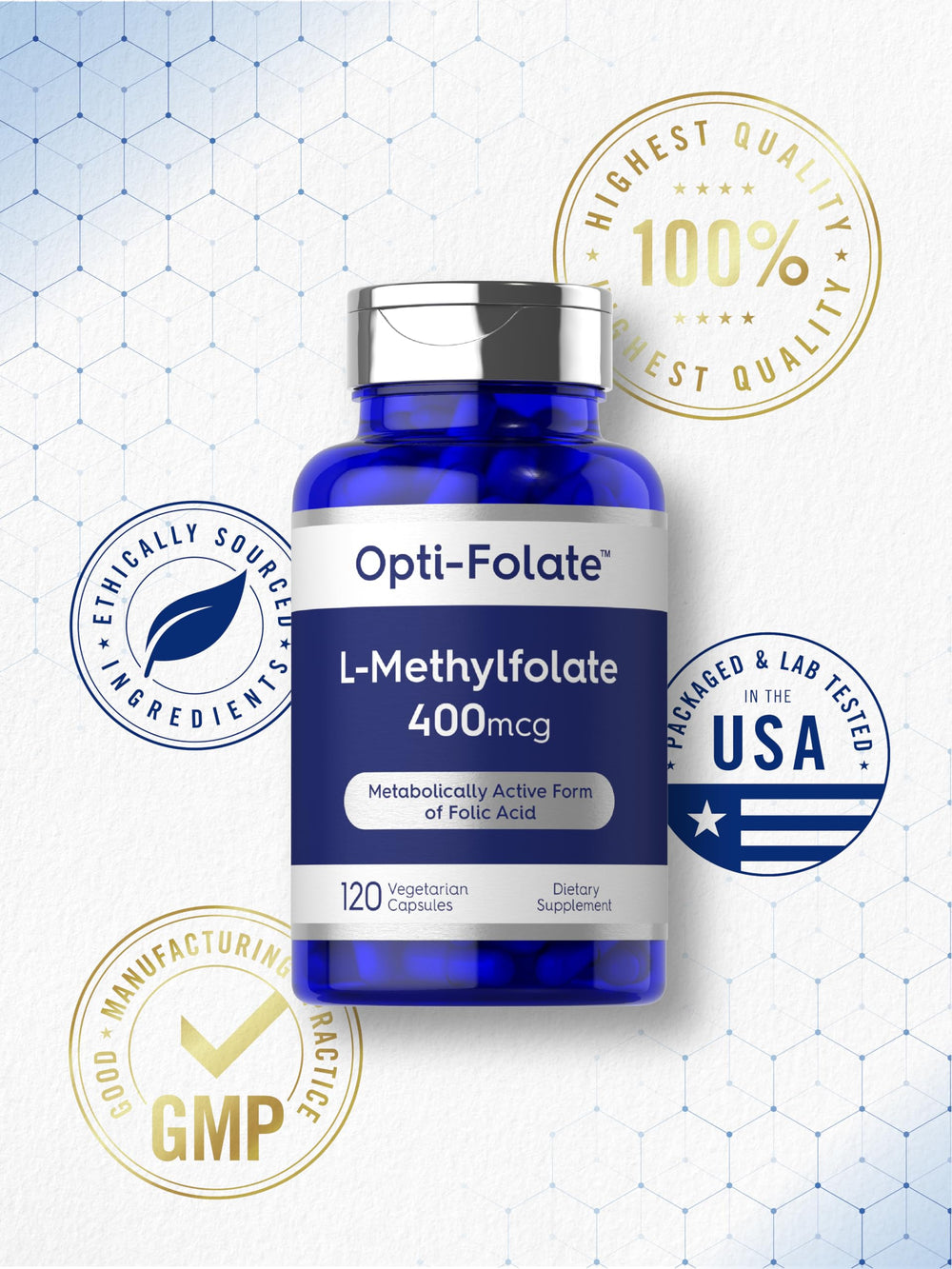 Non-GMO gluten-free supplement by Opti-Folate