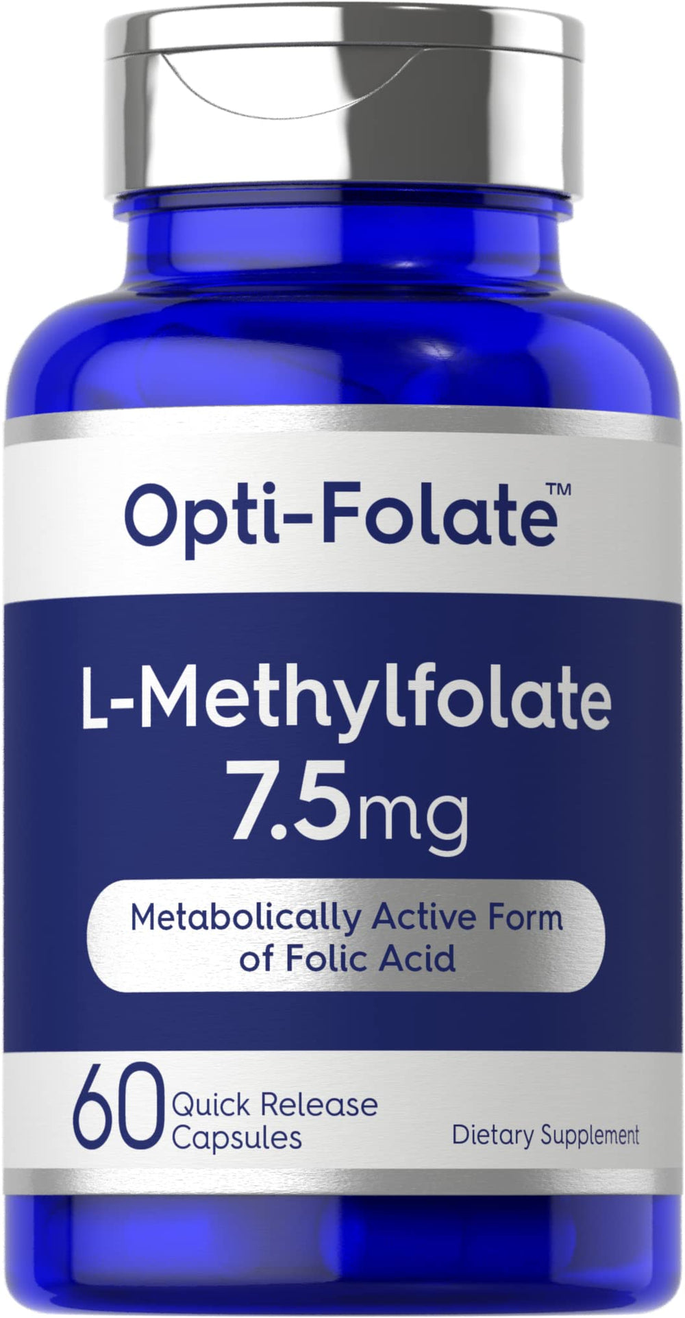Carlyle L-Methylfolate 7.5 mg bottle with 60 capsules