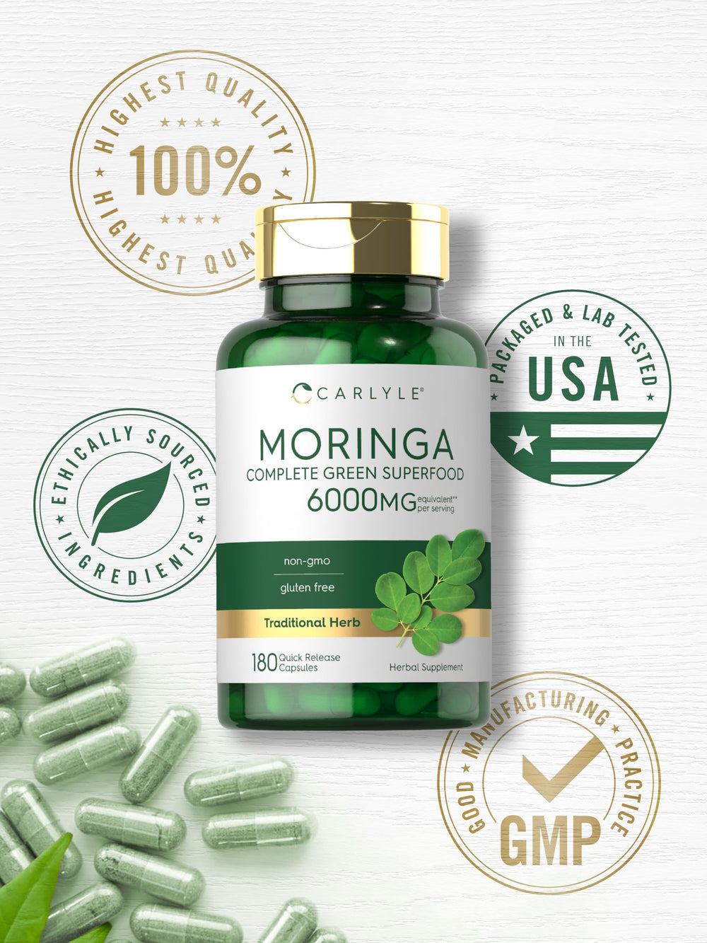 Carlyle lab-tested ingredients label reinforces trusted supplement quality