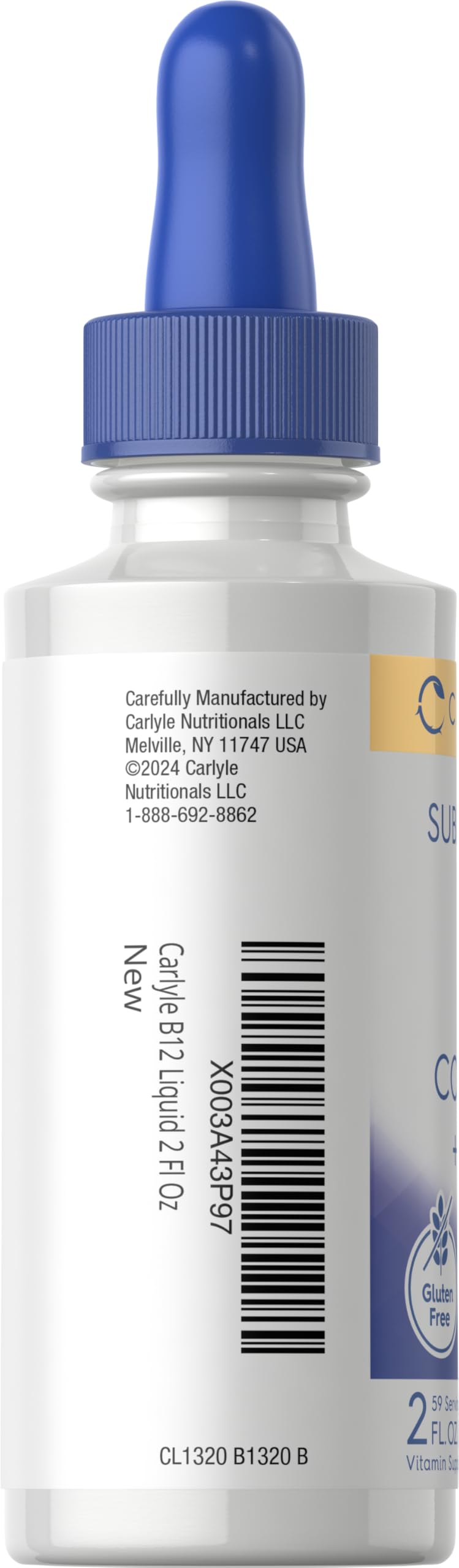 Carlyle lab-tested B-Complex ingredients label
