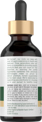 Close-up of Carlyle label showing quality and trust for oregano oil