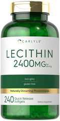Carlyle Lecithin Supplement bottle front view with 240 softgels