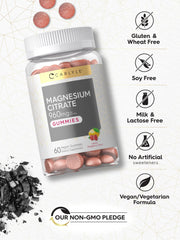 Gluten-free Carlyle Magnesium Citrate Gummies packaging