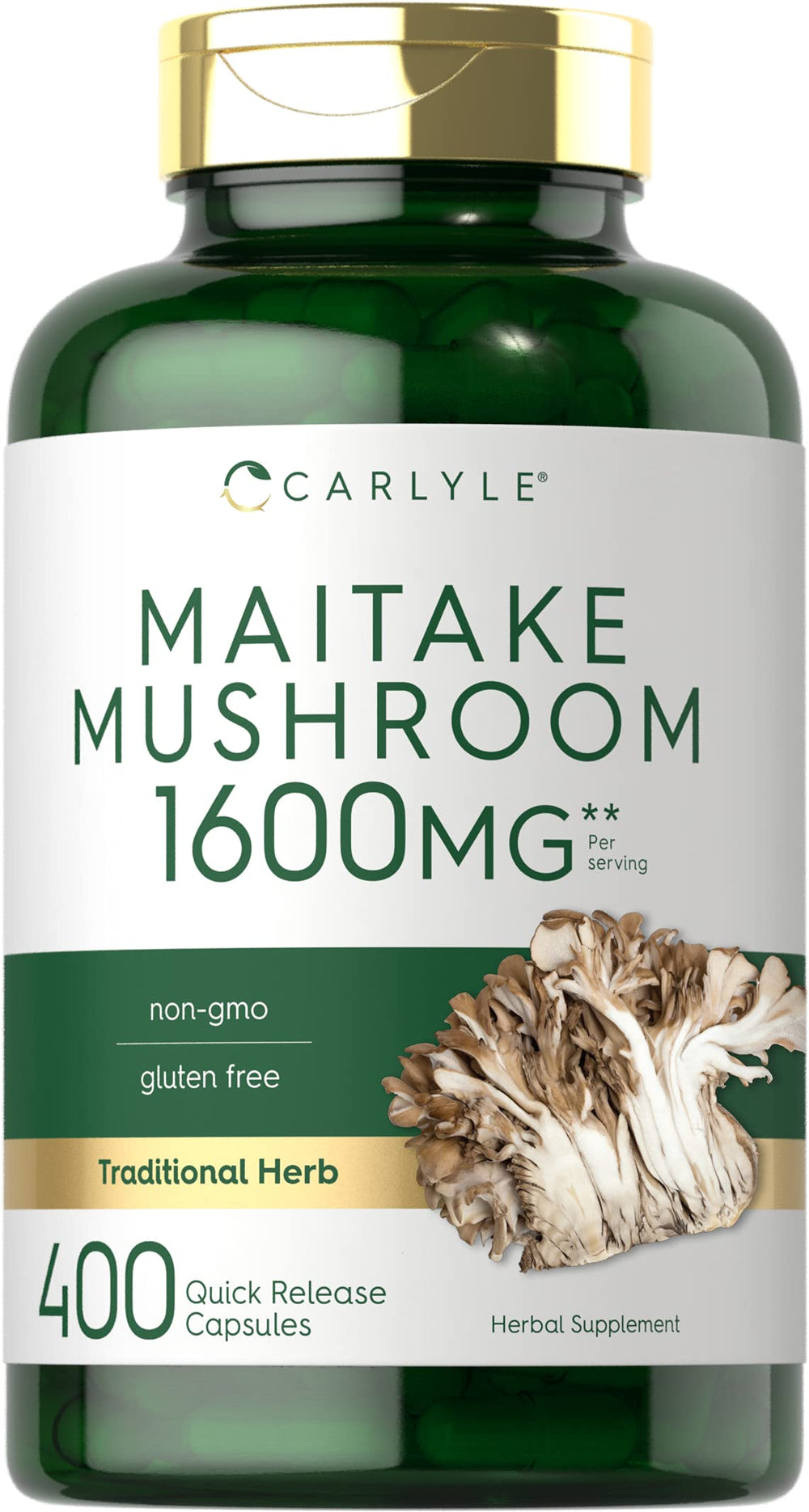 Carlyle Maitake Mushroom Capsules bottle front view