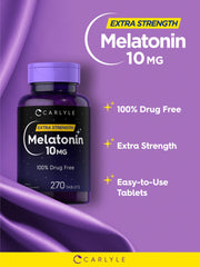Supplement facts for Carlyle Melatonin 10mg with L-Theanine