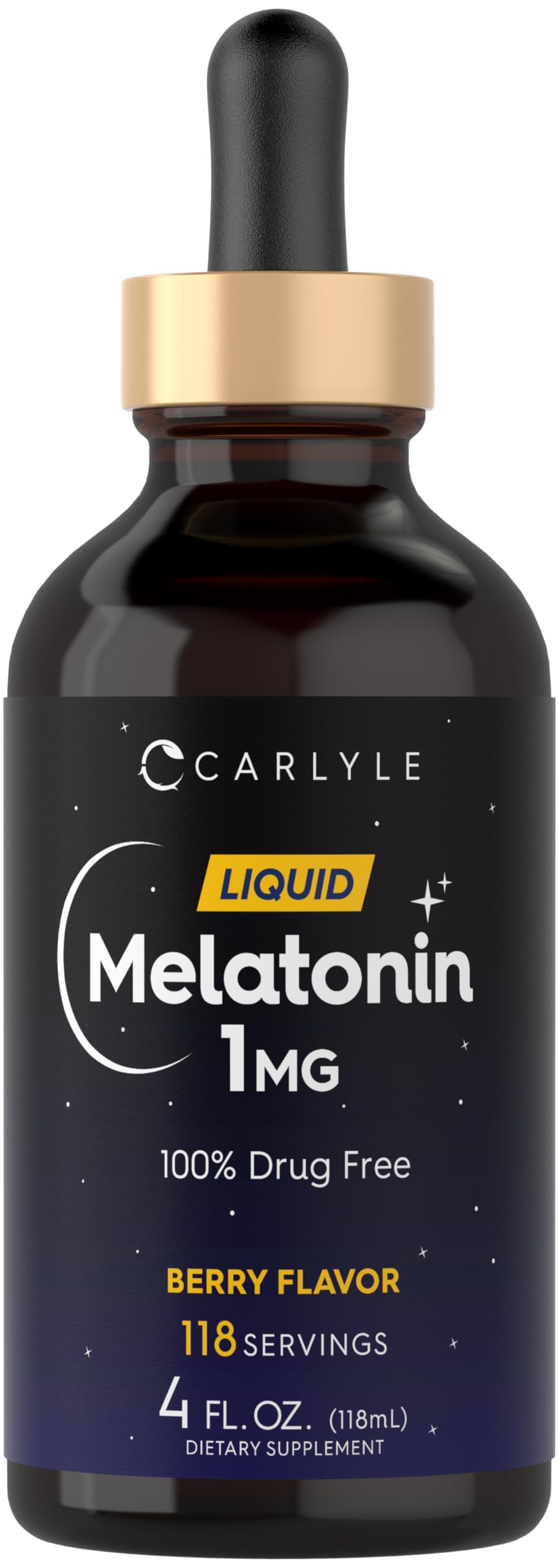 Carlyle Melatonin Liquid 1mg Berry Flavor bottle