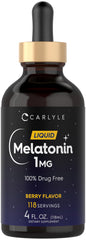 Carlyle Melatonin Liquid 1mg Berry Flavor bottle