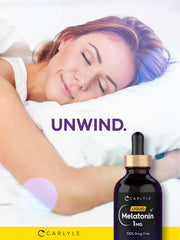 Packaging of Carlyle Melatonin Liquid Berry Flavor