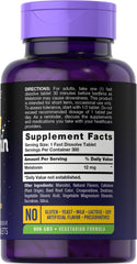Carlyle Melatonin with natural berry flavor tablet shown for bedtime routine