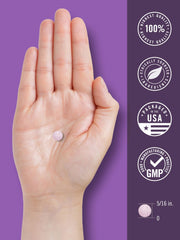 Packaging side view of Carlyle Melatonin bottle