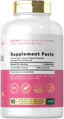 Close-up of Myo-Inositol 2600mg capsules