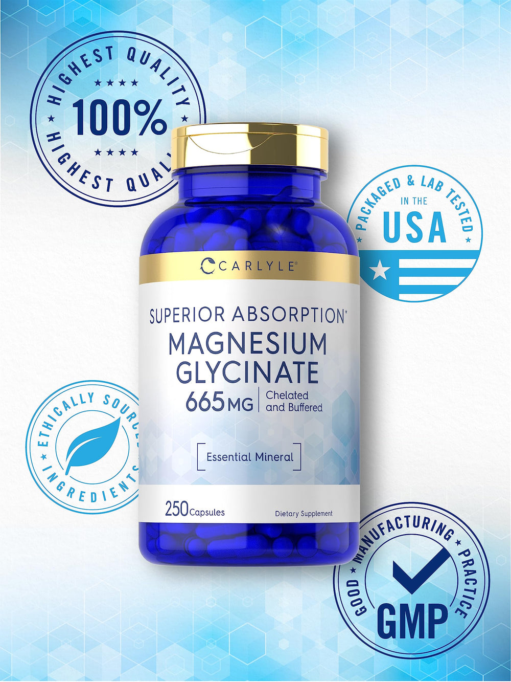 Non-GMO and gluten-free magnesium supplement