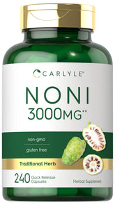 Carlyle Noni Fruit Capsules 3000mg 240-count front view