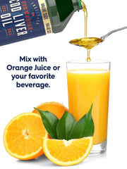 Comparison image highlighting benefits of Carlyle Cod Liver Oil 3-pack