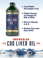 Nutrition facts for Carlyle Norwegian Cod Liver Oil 3-pack