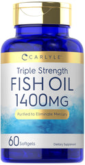Carlyle Omega-3 Fish Oil 1400mg bottle front