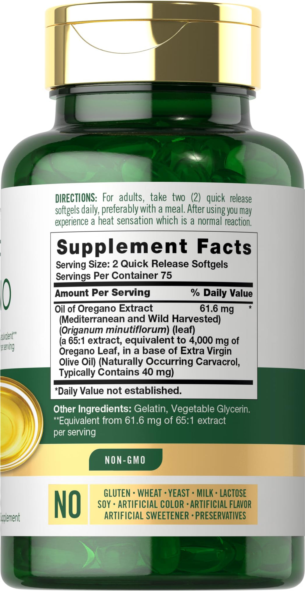 Carlyle Oregano Oil softgels arranged for easy daily dosing.