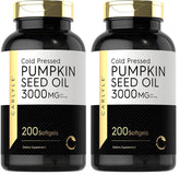 Carlyle Pumpkin Seed Oil 3000mg - 2-Pack Bottle Front