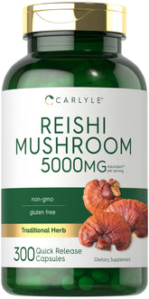 Carlyle Reishi Mushroom Supplement bottle and label