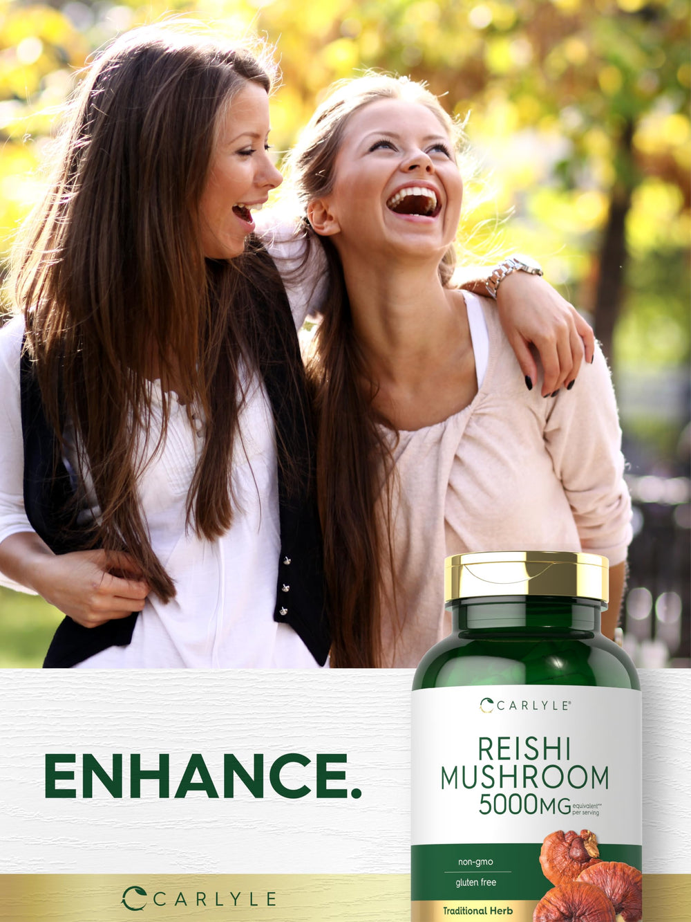 Wellness concept with Carlyle branding and natural imagery