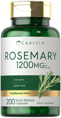Carlyle Rosemary Capsules bottle – 200 count