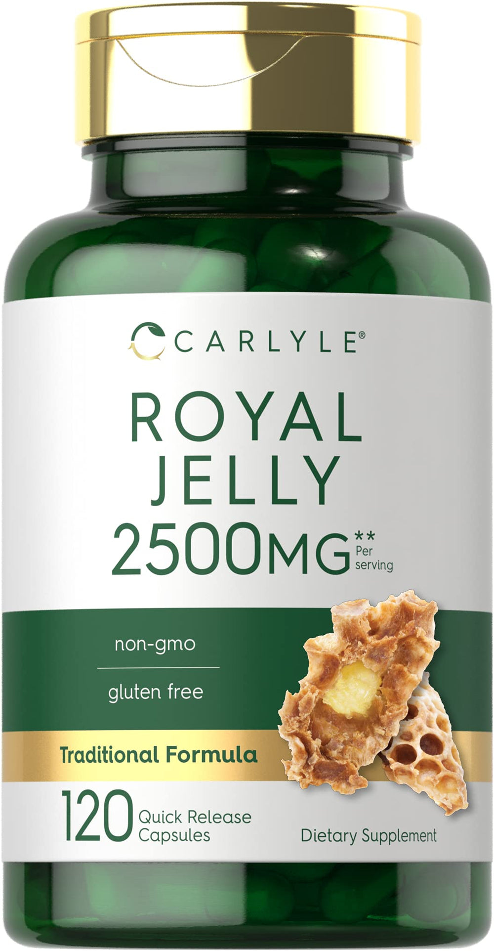 Carlyle Royal Jelly Capsule bottle front view