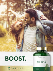 Carlyle Silica capsules spilled near bottle view