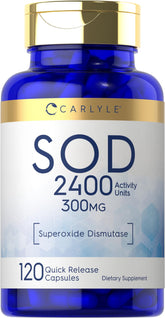 Carlyle S.O.D. supplement capsules bottle, 120-count, 300 mg each