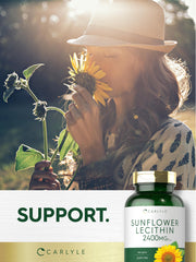 Bottle packaging for Carlyle Sunflower Lecithin Softgel Capsules