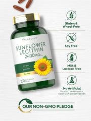 Close-up of Carlyle Sunflower Lecithin Softgel capsules