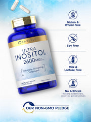 Carlyle supplement facts label close-up showing 2600mg per serving for clarity