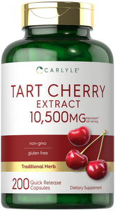 Carlyle Tart Cherry Capsules bottle and label