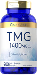 Carlyle TMG Supplement bottle label - 1400mg