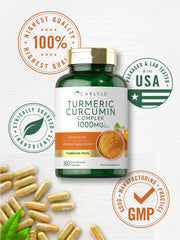 Non-GMO and gluten-free Carlyle Turmeric Curcumin bottle