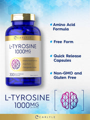 Therapeutic grade Tyrosine 1000mg per serving