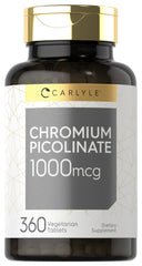 Carlyle Ultra Chromium Picolinate 1000 mcg bottle front view