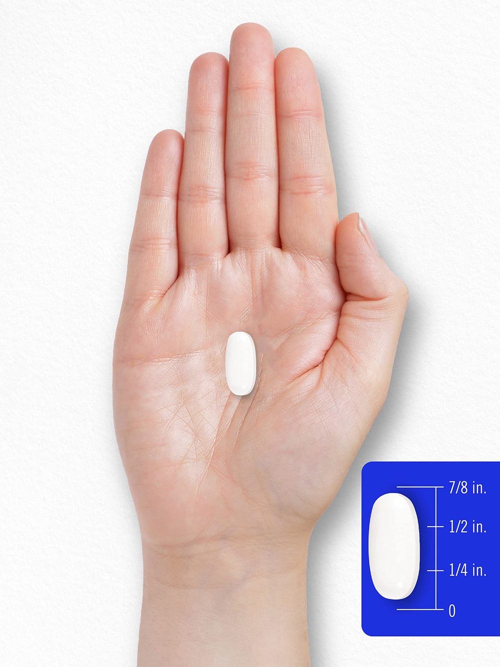 Side view of Carlyle Vitamin B1 500mg bottle with caplets