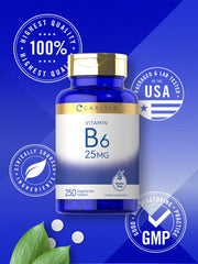 Gluten-free and Non-GMO Carlyle Vitamin B6 supplement