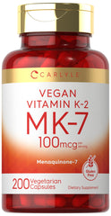 Carlyle Vitamin K2 MK-7 100 mcg per serving in 200 vegan capsules