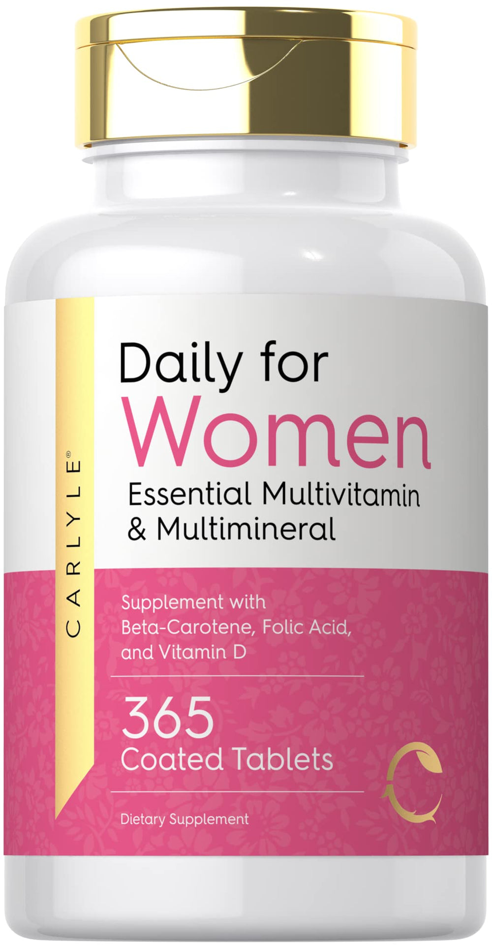 Carlyle Women's Daily Multivitamin bottle – 365 tablets