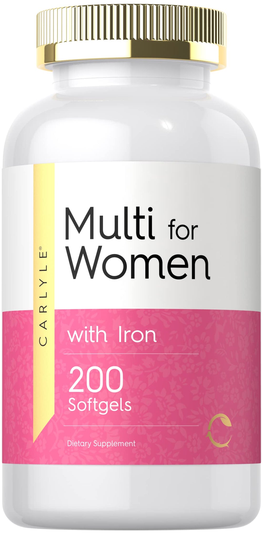 Carlyle Women's Multivitamin with Iron bottle on white background