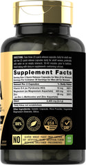 Gluten-free and non-GMO label on Carlyle ZMA packaging
